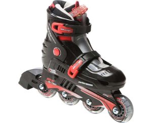 Xcess - Mx S780 Adjustable Black Red Inline Skates