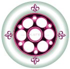 Yak Fleur De Yak 100Mm Purple White Metal Wheel