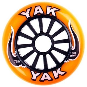 Yak High Rebound 100Mm 78A Orange Black Wheel