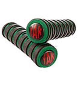 Yak Zig Zag Foam Handle Bar Grips Green